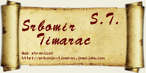 Srbomir Timarac vizit kartica